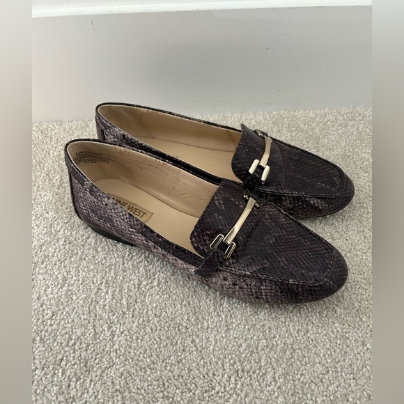Nine West faux snakeskin leather loafer - Picture 1 of 12